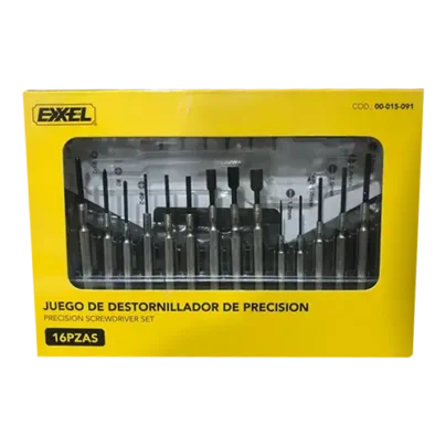 Juego destornillador precision 16 pza EXXEL
