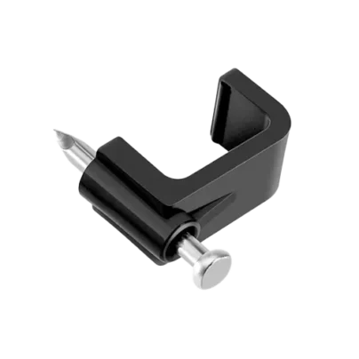 Grapas cuadradas negras p/cable 10 mm vit